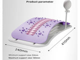 Purple Adjustable Lumbar Stretcher with Airbag - PP TPR Magnetic Surface, 53-120mm Height Range, V888-ELOSUNG56228-1