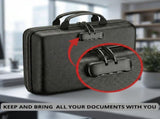 CARLA HOME Fireproof Document Box with Lock - Hard Shell - Glass Fiber - Fireproof File Organizer LSB-36524