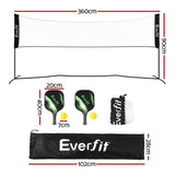 Everfit 3.6M Badminton Tennis Net Portable Volleyball Kit Adjustable Height SN-B-PB-BK