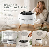 Dynamic Jellyfish Aroma Diffuser, Sound Activated RGB Lamp, Quiet Bedroom Humidifier, Relaxing Night V1221-XM-LB1726-GM60