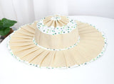 (Style 5) Women's Foldable Wide Brim Sun Hat- Pleated Straw Style Packable Beach Hat with Adjustable V888-ELOSUNG57363