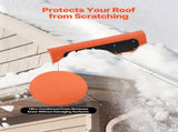 Snow Roof Rake, 45cm Foam Blade, 2.25-5.62 m Adjustable Roof Snow Scraper, Extension Tubes & V952-WDPZ18FTGBSPEOFQG001V0