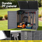 Gardeon Outdoor Storage Box 1170L Container Lockable Cabinet Tool Organizer Shed Grey OSB-1170L-GE