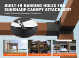 Pergola Bracket Kit 152x152mm, 4pcs 3-Way Heavy Duty Corner Bracket Woodworks DIY Post Base Kit, V952-LPJJST4PCS6XOAPMSV0