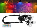 Outdoor Waterproof String Lights RGB Colorful Lights with RF IR Remote Control 100240VUK Plug V1294-YM0901-3119200177913