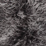 Interior Ave - Mongolian Fur Throw - 90CM - Charcoal Snow V355-IA-MG-CH