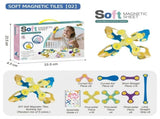 Kids 3D Soft Magnetic Building Tiles Toy Set, Creative DIY Puzzle Blocks for Ages 3 - Develops Fine V1341-ZY-SW7JEE7Y-66PCS