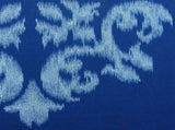225TC Geo Damask Cotton Rich Easy Care Quilt Cover Set King V442-CAP-QUILTCS-GEO-BLUE-KI