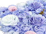 Artificial Flower Wall Backdrop Panel 40cm x 60cm Mixed Lilac Flowers V637-DP1193822