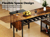 Artiss 3PCS Bar Table and Stools Set Dining Table Solid Wood Kitchen Chairs Cafe Pub BA-TAB-SET-8782-4787
