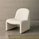 Interior Ave - Haven Curved Boucle Armchair Sculptural White V355-IA-AC-HW