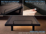 Therapedic Versa Adjustable King Single Bed Base with Massage Function ADJ-BED-VRS-KS