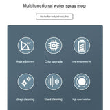 S5 White Cordless Electric Spin Mop with Spray Function USB Rechargeable Floor Cleaner - Dual V888-ELOSUNG53365