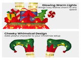 Christabelle Elf in Gift Sack Christmas Display Warm White LED Lights 86cm Decoration Yard Lawn 112_MHA611