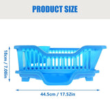 Kitchen Dish Drying Rack with Bowl Drainer, ABS Material, 1 Set Dish Drainer Organizer V1370-AZ4-14112