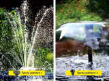 Gardeon Solar Submersible Water Pond Fountain Pump with Filter Box 4.6FT 470L/H FOUNT-POND-B-470-BOX