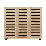 Artiss Shoe Rack Cabinet 30 Pairs Adjustable Shelf FUR-W-SHOE-LVD01-WD-AB