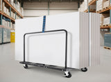 Drywall Cart Dolly, 816 kg Load Capacity, Steel Panel Truck Cart with 12.5 mm Swivel Casters, Lumber V952-BLTCHJGSGSBKHDXOC001V0