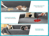 71" x 134" Couch Protector from Cat Claws, Waterproof Couch Cover Anti Slip,Couch Cover 3 Cushion V1107-102-25329-DKG4