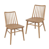 Riviera Solid Oak Dining Chair - Set of 2 V199-CH050RVRSF2NU