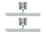 2Pcs Wheel Trolley T Shape Welded Roller Trolley Stable Bearing Track Roller Wheels for Track V1294-YM0703-3114230034811