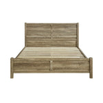 King Size Bed Frame Natural Wood like MDF in Oak Colour V43-BED-CELKOK