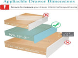 8 Pack Drawer Dividers, Clear Plastic Drawer Organizers for Clothing, Kitchen and Office Storage, V1237-ZY00B09DK9M69S