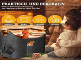 Firewood Bag Extra Thick Firewood Basket Foldable with Reinforced Wooden Handles Storage Basket V1369-AZ3-W-21547