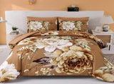 Golden Bloom Majesty Caramel Blossom 3 Piece Comforter Set V745-AB011171AJ3