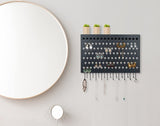 Wall Mount Earring Jewelry Hanger Organizer Holder with 109 Holes and 19 Hooks V178-18681