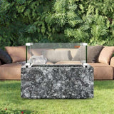 Gas Fire Pit Wind Guard for Square Fire Table, 543 x 543 x 191 mm Clear Tempered Wind Guard for V952-HKFFZGHBLZFXI4JMNV0
