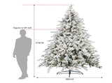 Christabelle 9ft Christmas Tree with Twinkle Lights- Snowy Dorchester 112_NATSD9