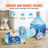 3 in 1 Kids Play Tent with Tunnel, Basketball Hoop for Boys, Girls, Babies and Toddlers, V952-PPSDZPX3DHY0ON54XV0