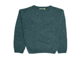 100% SHETLAND RAGG WOOL CREW Round Neck Knit JUMPER Pullover Mens Sweater Knitted - Sherwood - XL V563-SW-CN-SHD-32-XL