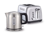 Morphy Richards Equip Kettle and Toaster Set Brushed Stainless Steel 1L Jug Kettle & 2 Slice To MREQ-1LKT-2STS