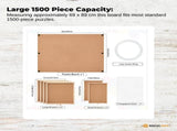 Social Hike Puzzle Board 1500 pcs - Rotating Tabletop with 6 Drawers and Cover V238-SUPDZ-41228508430416