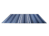 200x300cm Large Floor Blue Ethnic Rug Modern Area Carpet for Bedroom & Lounge V63-838351