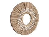 Seagrass Wall Mirror Hand Woven Decorative Round Seagrass Hanging Mirror for Entryway Bedroom V1294-YM0703-3115230038413