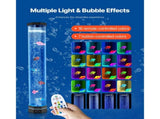 Bubble Tube Lamp 16 Color 80 cm Sensory Aquarium Lamp for Relief Calming V952-LDSQPDLS32YCAW2BD001V9