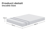 25cm Double Reversible Gel Memory Foam Mattress BedStory Medium & Firm XFGH-MA-H-MF-25-D-WH