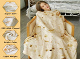Burritos Throw Blanket, Novelty Funny Round Blanket for Adults & Kids, Soft Flannel V1107-BURRITOS TORTILLA THROW BLANKET-71 INCHES