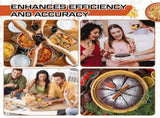 3 Pieces 8-cut, 7-cut and 6-cut Pie Cutter 10.6 Inches Diameter Stainless Steel Pie Slicer Rust V1259-DP01-F-132