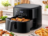Devanti Air Fryer 6.5L 1700W Digital Touch 8 Presets Non-Stick Basket Black AF-K-J-NA50-BK