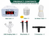 Smart Automatic Plant Watering Irrigation System with Timer, Rechargeable Battery, Dual Spray & V1341-ZY-3XCV6R4H-WATERFOR2PLANTS