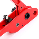 Strapping Tensioner Cutter Manual Banding Tools Belt Baler for PP Strap PET Plastic Strap Red V1192-AZ-W-30860