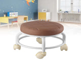 Rolling Ottoman High Density Memory Foam Waterproof Quiet Wheels Double Layers Footrest Stool for V1294-YM0703-3116230006313