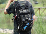 Fishing Tackle Backpack With Rod Holder Outdoor Shoulder Fishing Gear Bags - Green V1308-DSZKI-891-1
