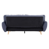 Sarantino 3 Seater Modular Linen Fabric Wood Sofa Bed Couch- Dark Grey SOFA-M1910-LNN-DGY