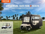 Golf Cart Enclosure, Polyester Driving Enclosure, Club Car Covers Suitable for 2-Seater Golf Carts, V952-KSHGEFCZGMDJ7155KV0
