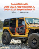 Jeep Tube, 4-Door, Hunting Style Jeep Tubular Door with Heavy-Duty Hinges & OE Latch, Jeep V952-JPCGM4M1824JW26JAV0